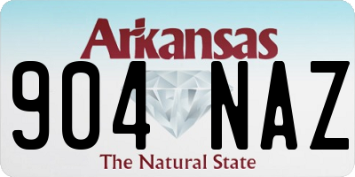 AR license plate 904NAZ