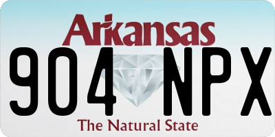 AR license plate 904NPX