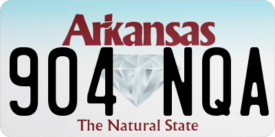 AR license plate 904NQA