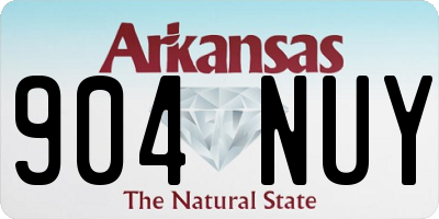AR license plate 904NUY