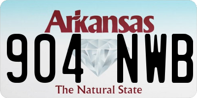 AR license plate 904NWB