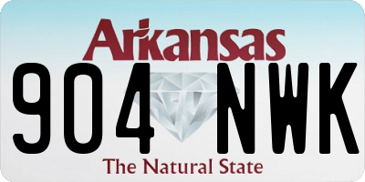 AR license plate 904NWK