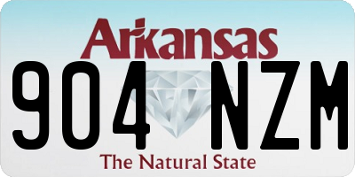 AR license plate 904NZM