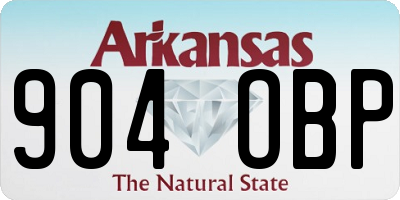 AR license plate 904OBP