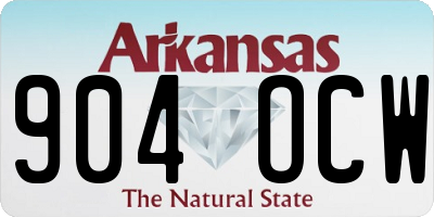 AR license plate 904OCW