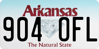 AR license plate 904OFL