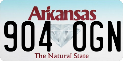 AR license plate 904OGN