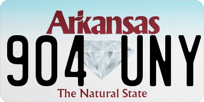 AR license plate 904UNY