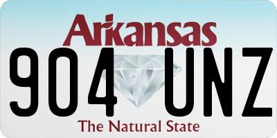 AR license plate 904UNZ