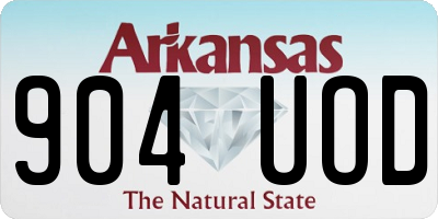 AR license plate 904UOD