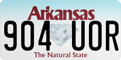 AR license plate 904UOR