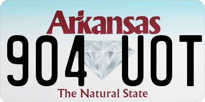 AR license plate 904UOT