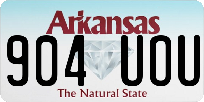 AR license plate 904UOU