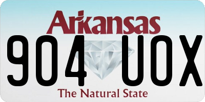 AR license plate 904UOX