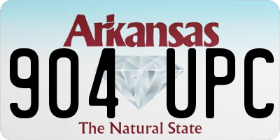 AR license plate 904UPC