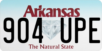AR license plate 904UPE