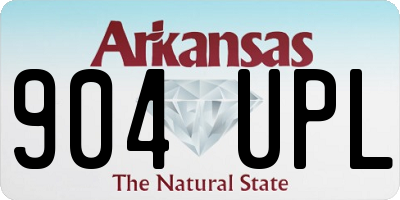 AR license plate 904UPL