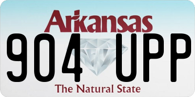 AR license plate 904UPP