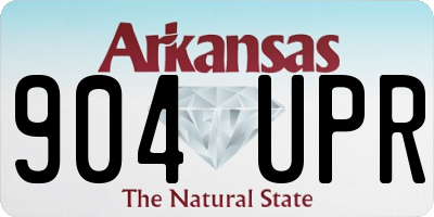 AR license plate 904UPR