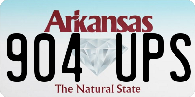 AR license plate 904UPS