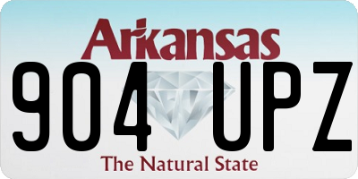 AR license plate 904UPZ