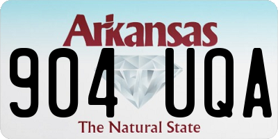AR license plate 904UQA