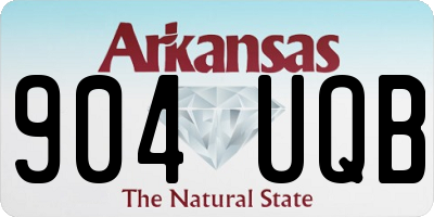 AR license plate 904UQB
