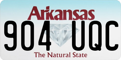 AR license plate 904UQC