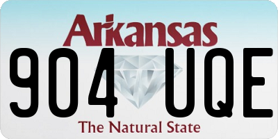 AR license plate 904UQE