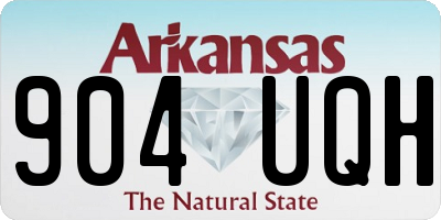AR license plate 904UQH