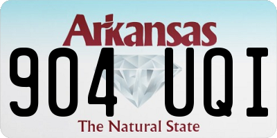 AR license plate 904UQI