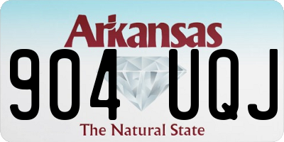 AR license plate 904UQJ