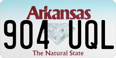 AR license plate 904UQL