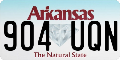 AR license plate 904UQN