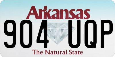 AR license plate 904UQP