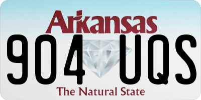 AR license plate 904UQS