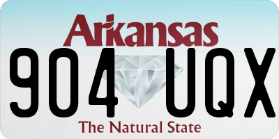 AR license plate 904UQX