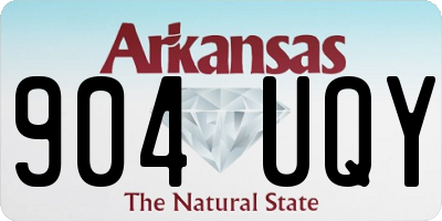 AR license plate 904UQY