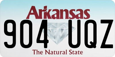 AR license plate 904UQZ