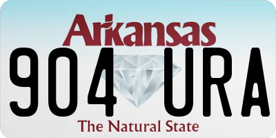 AR license plate 904URA