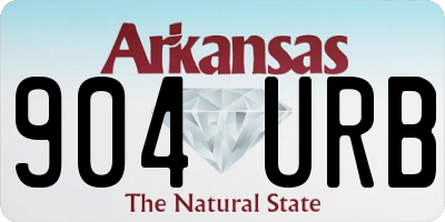 AR license plate 904URB