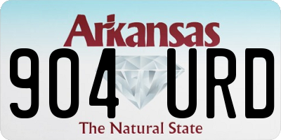 AR license plate 904URD