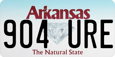 AR license plate 904URE