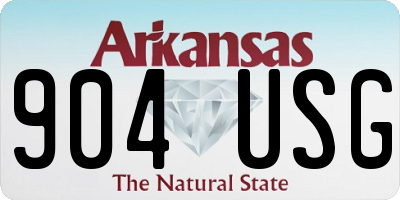 AR license plate 904USG