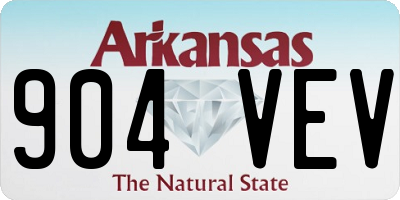 AR license plate 904VEV