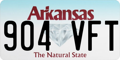 AR license plate 904VFT
