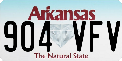 AR license plate 904VFV