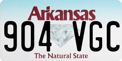AR license plate 904VGC