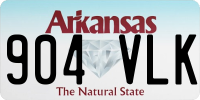 AR license plate 904VLK