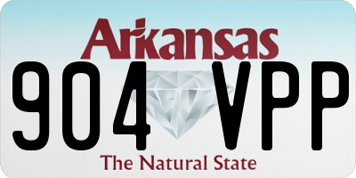 AR license plate 904VPP